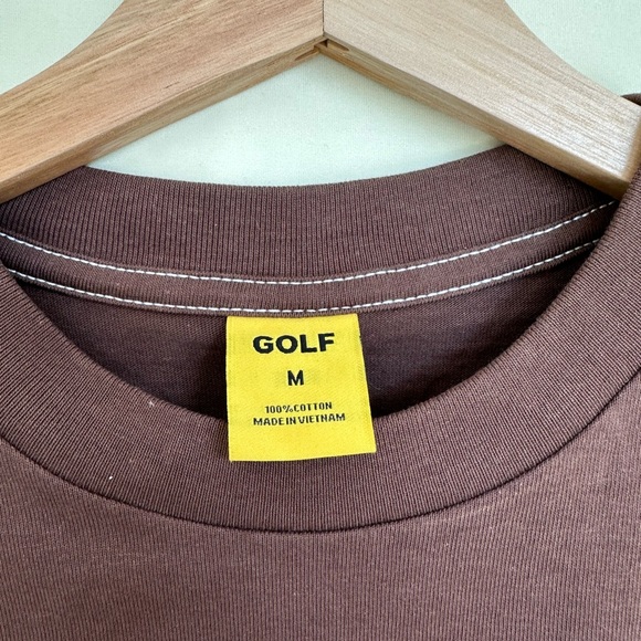 Golf Wang Logo Tee Shirt in Chocolate Brown Fall/Winter 2022 - Picture 3 of 6